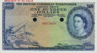 p12s from British Caribbean Territories: 100 Dollars from 1953